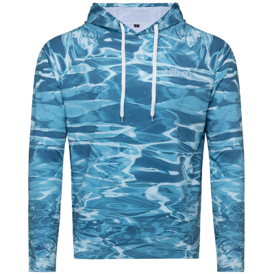 Лонгслив c УФ защитой Redbor Kaper Sahara Hood UV 50+ Aqua р-р XXXL