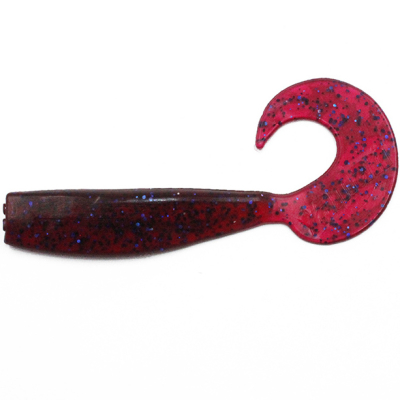 Силиконовая приманка Yaman Lazy Tail Shad 9" цвет #04 - Grape (уп. 2 шт.)