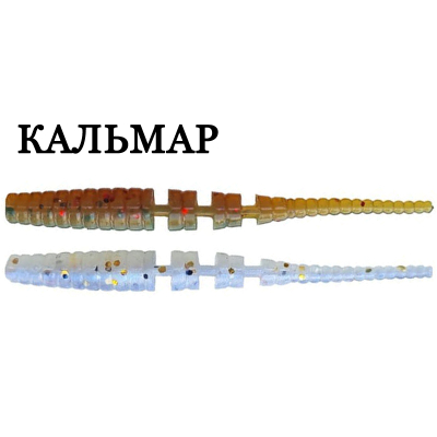 Силиконовая приманка Crazy Fish Polaris 1.2" 61-30-14/25-6 кальмар цв. UV Motor Oil (УФ моторное масло) / cold pearl (холодная жемчужина)