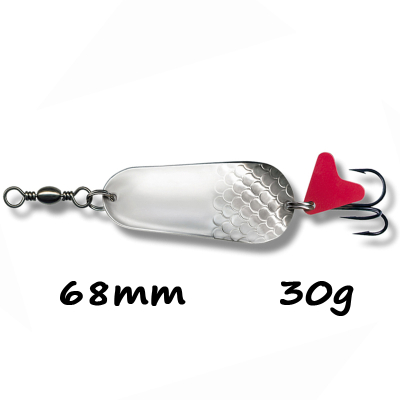 Блесна LAV-MD Spoon MD (68 mm 30 g) / Nickel / Art. 4110130