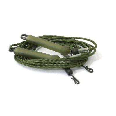 Противозакручиватель оснащенный Carpe Diem Helicopter Rig / Leadcre 45lb, 60cm Green (2шт) CDHLR45G
