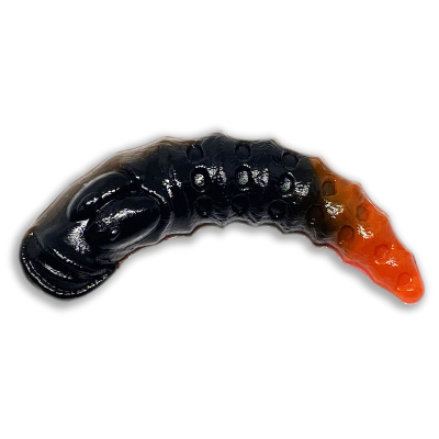 Силиконовая приманка 11Lures Leench 2" цвет Black Orange