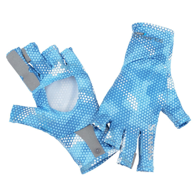 Перчатки Simms Solarflex Sunglove, Hex Camo Sky Blue, M