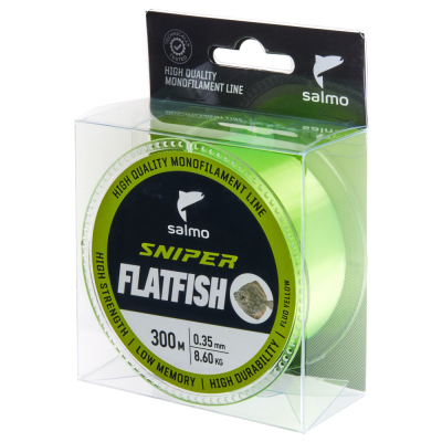 Леска монофильная Salmo Sniper Flatfish Fluo Yellow 300/040