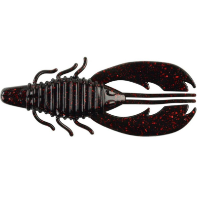 Приманка силиконовая Berkley Powerbait Craw Fatty 8см #Black Red Fleck