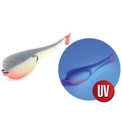 Поролоновая приманка Yaman на двойнике 80мм цвет #18 UV (5 шт.)