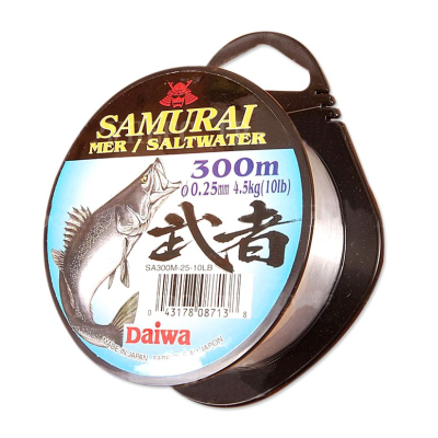 Леска монофильная Daiwa Samurai Saltwater SA-300M 14lb 0,30мм 300м