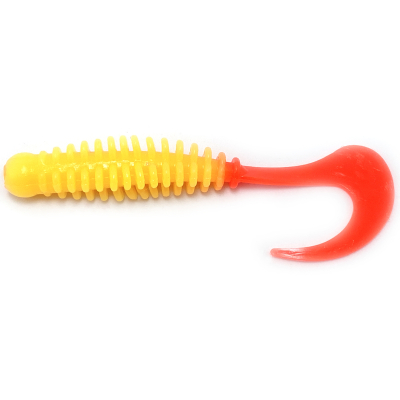 Силиконовая приманка Boroda Baits Phantom 85 mm СЫРНЫЙ/КРАСНЫЙ (Cheesy/Red)