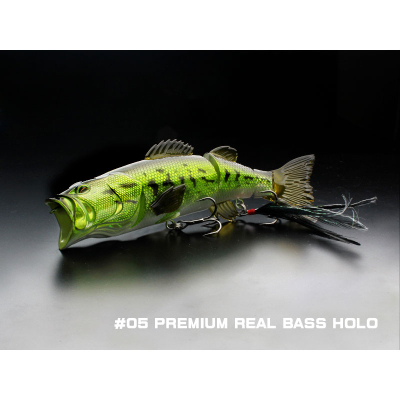 Воблер Little Jack Ikaku Premium 114mm цв. #05 real bass holo