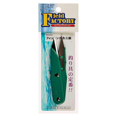 Кусачки для лески Field Factory Fishing Crab Scissors KS-213 Green