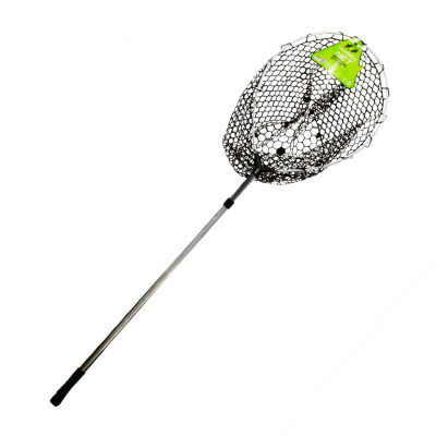 Подсачек Tsuribito Net Trap Fold c черной силиконовой сеткой, телескопический, длина 140-250см