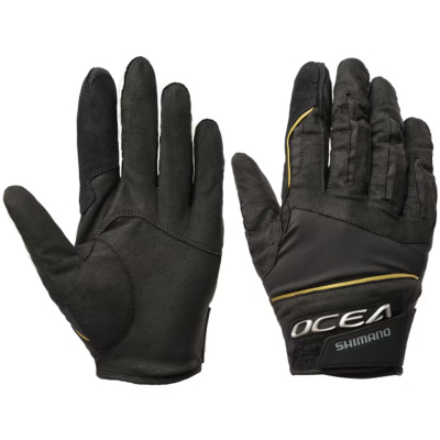 Перчатки мужские Shimano GL-062Y BK 3XL, цвет - черный, р. 3XL