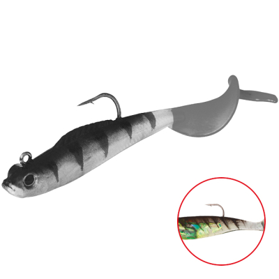 Силиконовая приманка оснащенная Mikado Crystal Fish WXH-55-10см цв. 57 (1уп.-2шт.)
