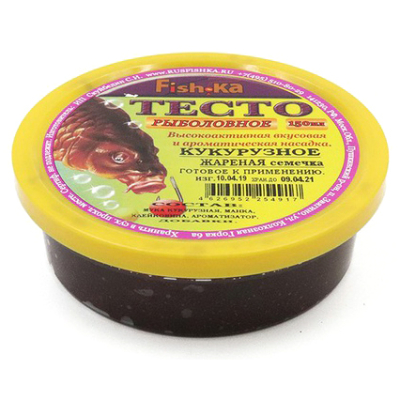 Тесто (готовое) "Fish.ka" КУКУРУЗНОЕ ЖАРЕНАЯ семечка 150мл