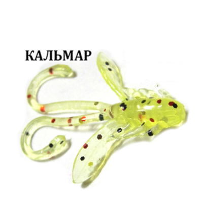 Силиконовая приманка Crazy Fish Allure 2" 47-52-22-6 кальмар цв. grapes (виноград)