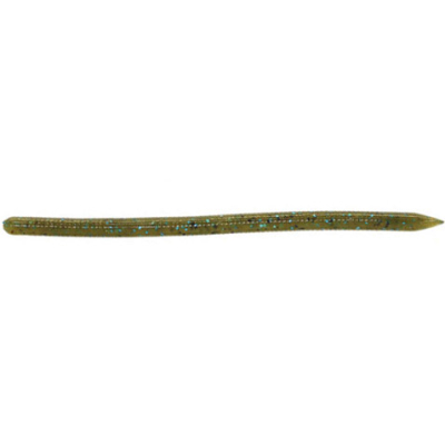 Силиконовая приманка Reins Swamp Worm Micro 2.8" цв. #005 Green Pumpkin Blue