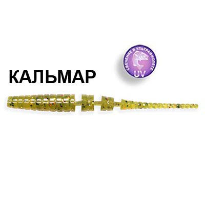 Силиконовая приманка Crazy Fish Polaris 3" 24-6.8-1-6 кальмар цв. olive (оливка)