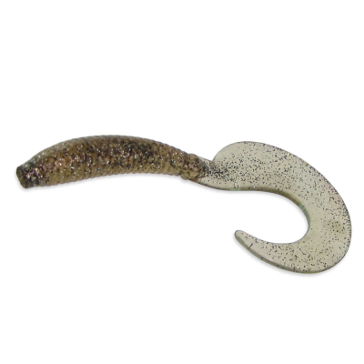 Силиконовая приманка Тула Головастик 4 цв. 007 арбуз,золотые точки (glow)