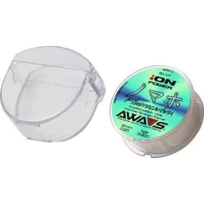 Флюорокарбоновый поводковый материал Awa-Shima ION Power Fluorocarbon 100% Pro-X 50м 0,140мм