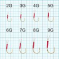 Крючки для воблеров и блесен Smith Assist Hook Vertical Gold №3G (5шт./упак.) 6мм.