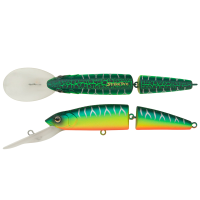 Воблер Strike Pro Mr. Wiggly TL 110 плавающий составной 11cm 17,2gr Загл. 4,0-5,0м. MG-010D#A223S-RP
