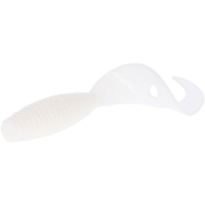 Силиконовая приманка Mikado Twister 64мм 1.0гр. цвет WHITE {6шт.} молоко, ароматизир. (PMTBT-64-WH)