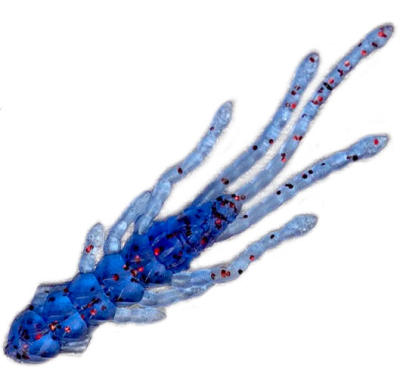 Силиконовая приманка Russian Bass - Рак 2,5" 64мм (8 шт/уп) цвет #023, активный аттрактант.