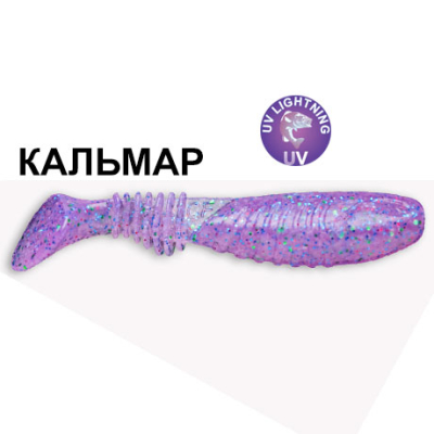 Силиконовая приманка Crazy Fish Dainty 3.3 25-85-27-6 кальмар цв. peony (пион)