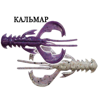 Силиконовая приманка Crazy Fish Nimble 3.2" 72-80-51d-6-F кальмар цв. Milky Way