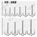 Двойник Vido Craft VD-088 (BN) "Big Double Hooks", блистер 25 шт. VD088-3/0(25)