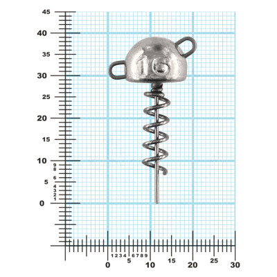 Мормыш Огрузка "Гриб Штопор" 30 мм, вес 16 гр (St-30-16)