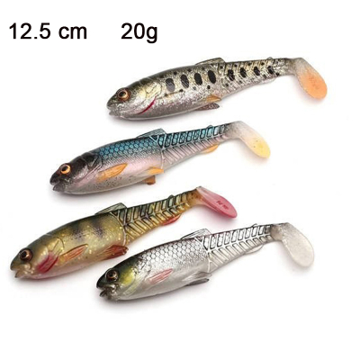 Приманка Savage Gear Craft Cannibal Paddletail 12.5cm 20g Clear Water Mix 4pcs 71833