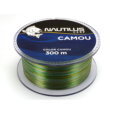 Леска Nautilus Camou Green  d-0.25мм 10lb 300м*