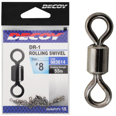 Вертлюг Decoy DR-1 Rolling Swivel #1