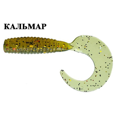 Силиконовая приманка Crazy Fish Angry Spin 4" 83-100-1-6 кальмар цв. olive (оливка)