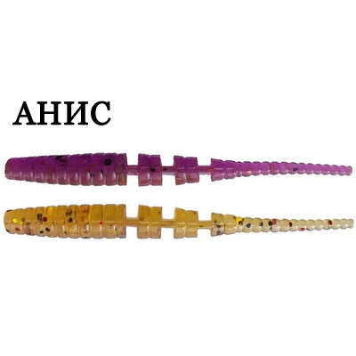 Силиконовая приманка Crazy Fish Polaris 1.2" 61-30-12/32-1 анис цв. ultraviolet (ультрафиолет) / dark beer (темное пиво)