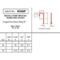 Вольфрамовая джиг-головка на крючках Mustad R50NP-BR #12, 4,0 мм, 0,53 гр. Natural / Gold / M.Red
