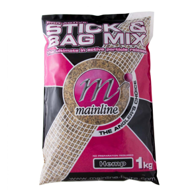 Прикормка Mainline Pro-Active Stick & Bag Mix 1кг Hemp  (пенька)