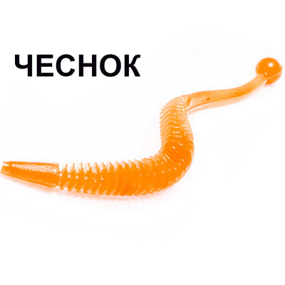 Мягкая приманка Boroda Baits Mila цв. Оранжевый, аттр. Чеснок, 10 шт./уп.