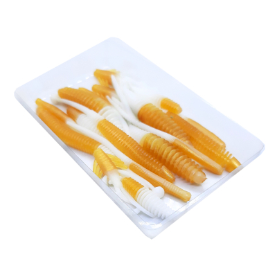 Силиконовые приманки Chuper Trout Mix 2.4 Gold+white