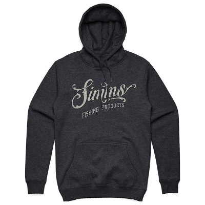 Толстовка Simms Lager Script Hoody, XXL, Charcoal Hearther