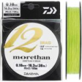 Леска плетеная Daiwa Morethan 12 Braid EX +Si 135m Lime green 0.12mm