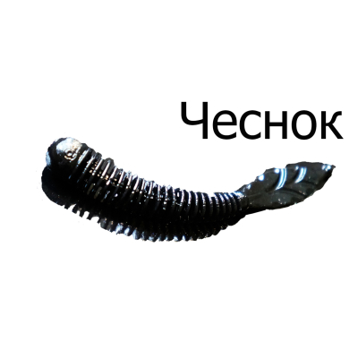 Мягкая приманка Boroda Baits Jester Blade цв. Чёрный, аттр. Чеснок, 10 шт./уп.