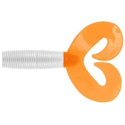 Силиконовая приманка Helios Credo Double Tail 2,95"/7,5 см Pearl & Orange 7шт. (HS-12-019)
