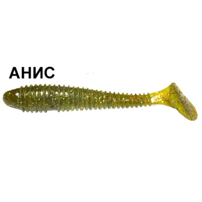 Силиконовая приманка Crazy Fish Vibro Fat 1-71-1-1 анис цв. olive (оливка)