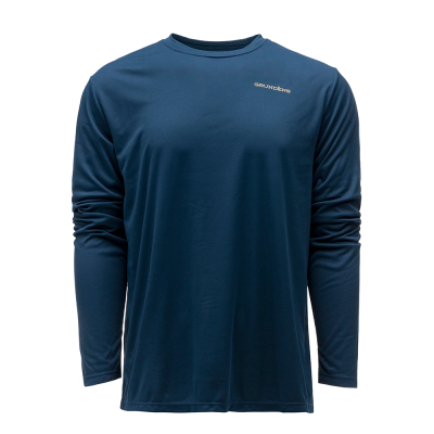 Футболка Grundens Drift Boat LS Tech Tee, Blue Abyss, XL