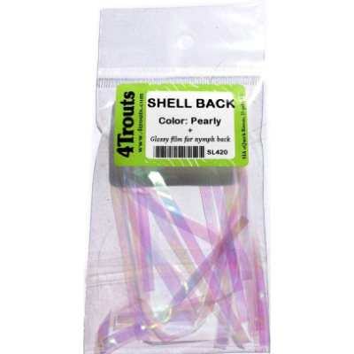Пленка блестящая для нимф 4Trouts Shellback цвет Перламутровый 4 мм 