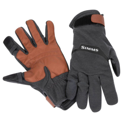Перчатки Simms Lightweight Wool Tech Glove, Carbon, XL