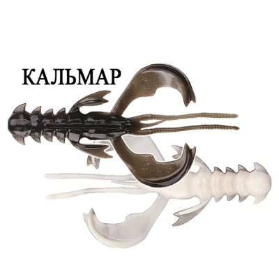 Силиконовая приманка Crazy Fish Nimble 3.2" 72-80-28d-6-F кальмар цв. yin yang (инь янь)