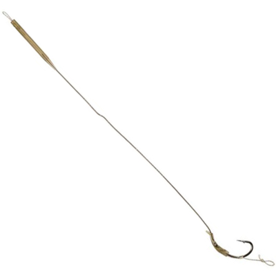 Поводок карповый Mikado Universal Rig 23см, кр.№6, 25 lbs/11,34кг (2шт.) (AMC-PUR2C-6)